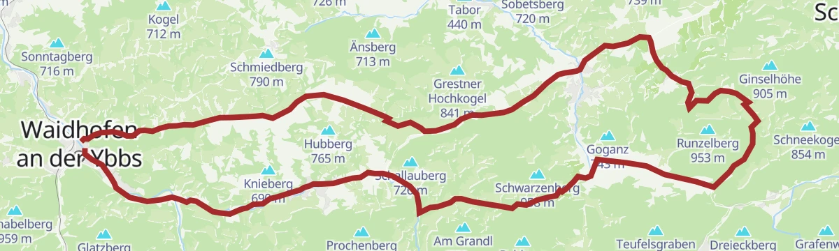Route map: Reinsbergrunde